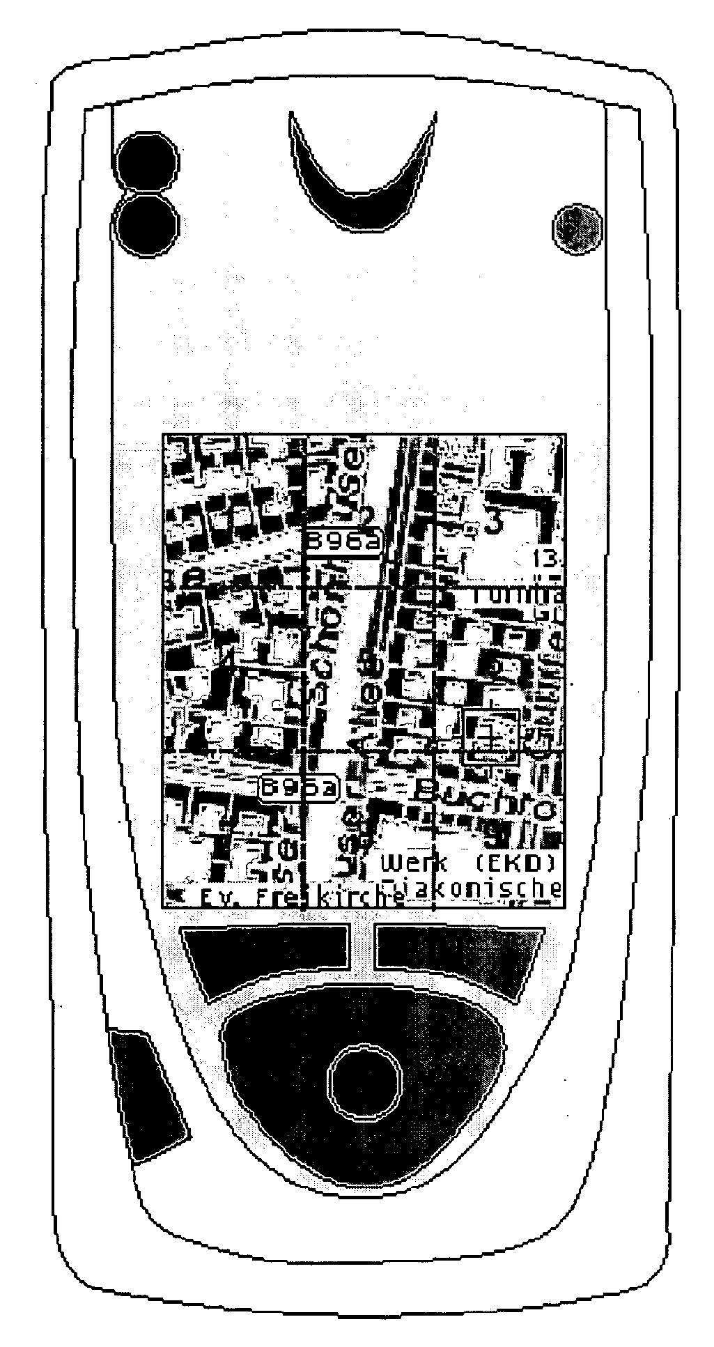 Method for one handed controlling of a digital map by use of a keyboard