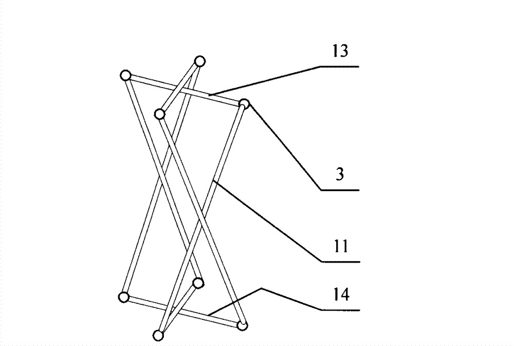 Quick folding yurt with closed-chain connecting rod bracket