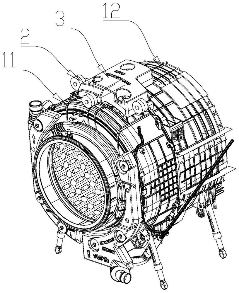 Washing drum assembly of drum washing machine and drum washing machine