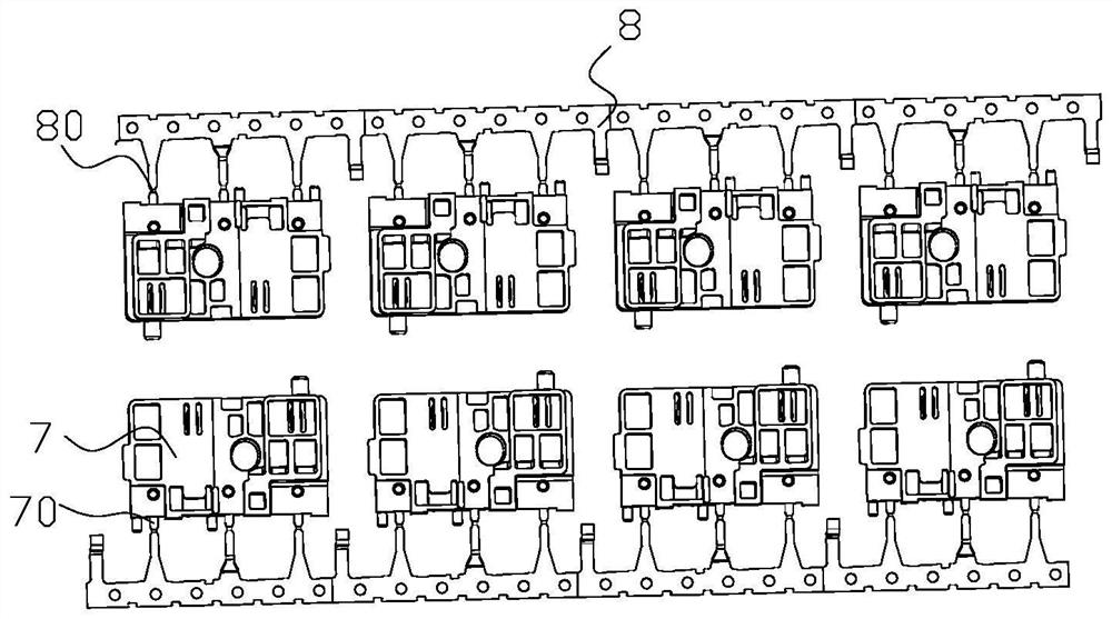 Cutting device for terminal of electric connector