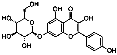 Apple flower effective part and preparation method thereof, and method for extracting kaempferol glucoside by apple flower effective part