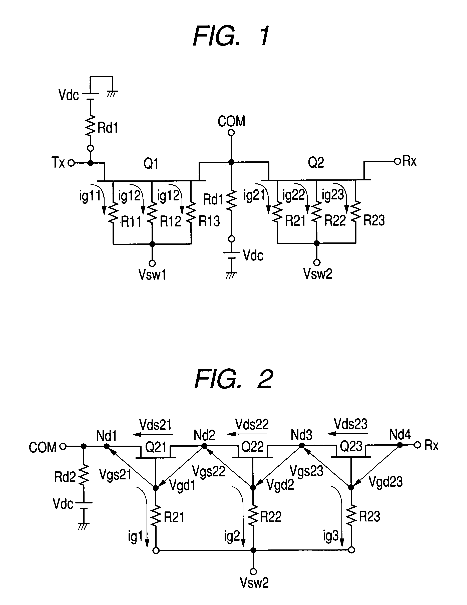 Electric component for communication device and semiconductor device for switching transmission and reception