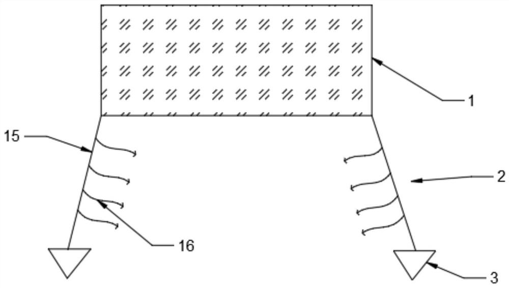 Automatic traction trash holding and guiding system