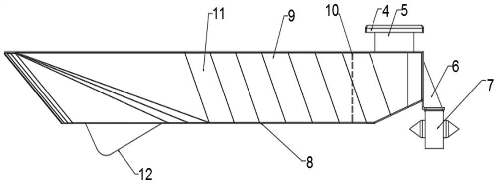 Automatic traction trash holding and guiding system