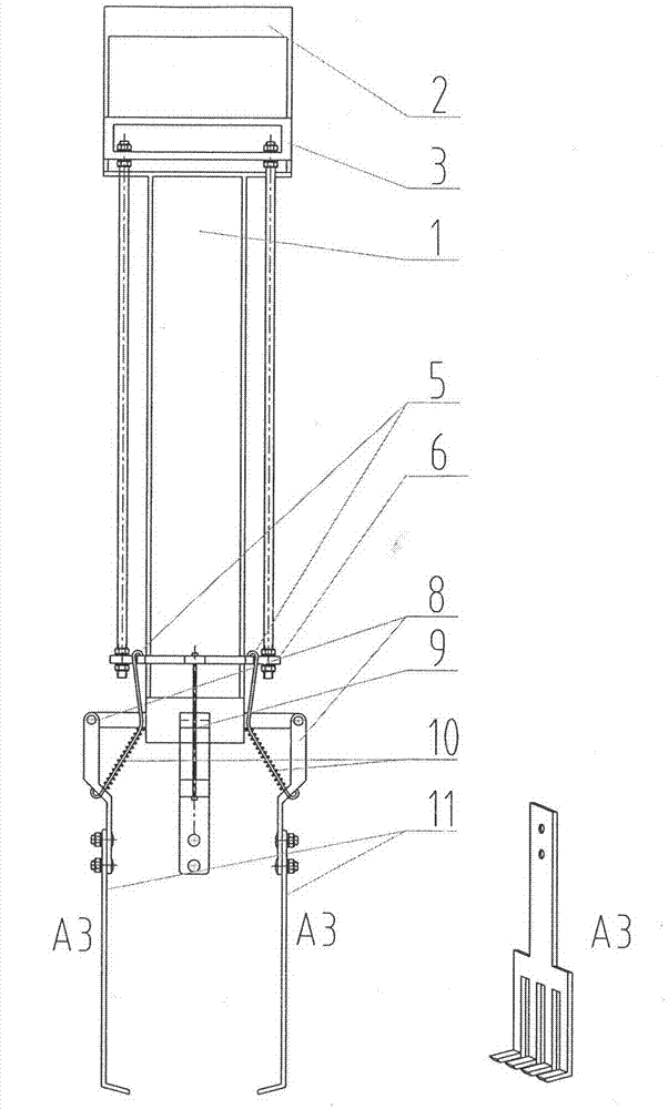 Dry-land seedling and weed pulling/planting device