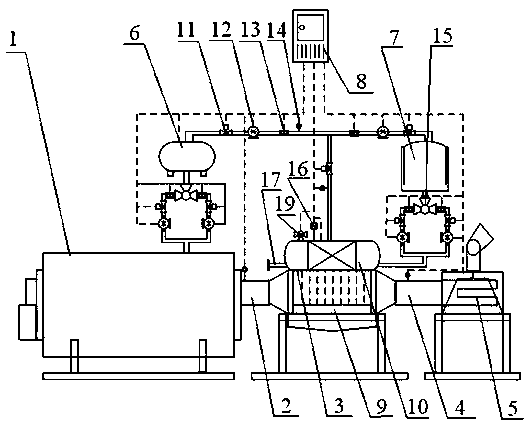 A flue gas waste heat recovery device