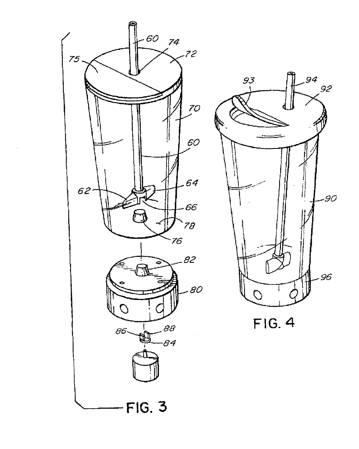 Magnetically actuated mixing and drinking straw