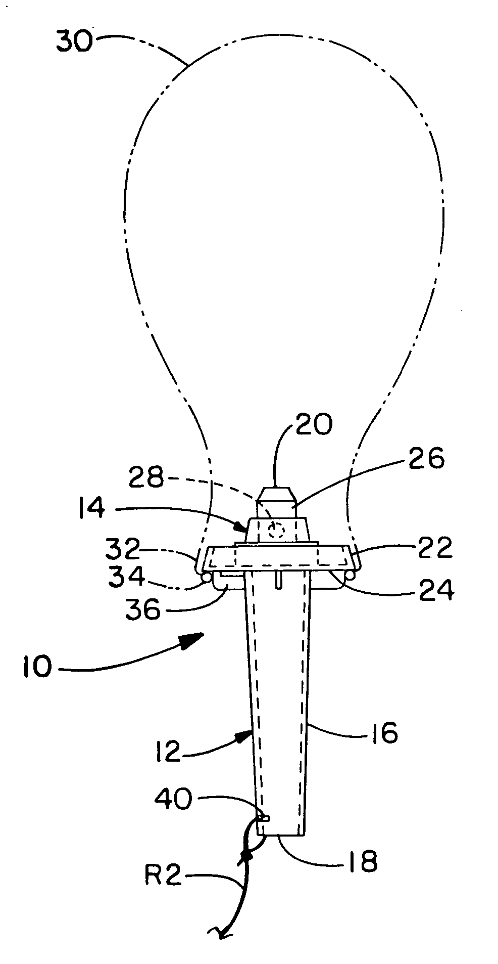 Valve and retainer assembly for latex balloons