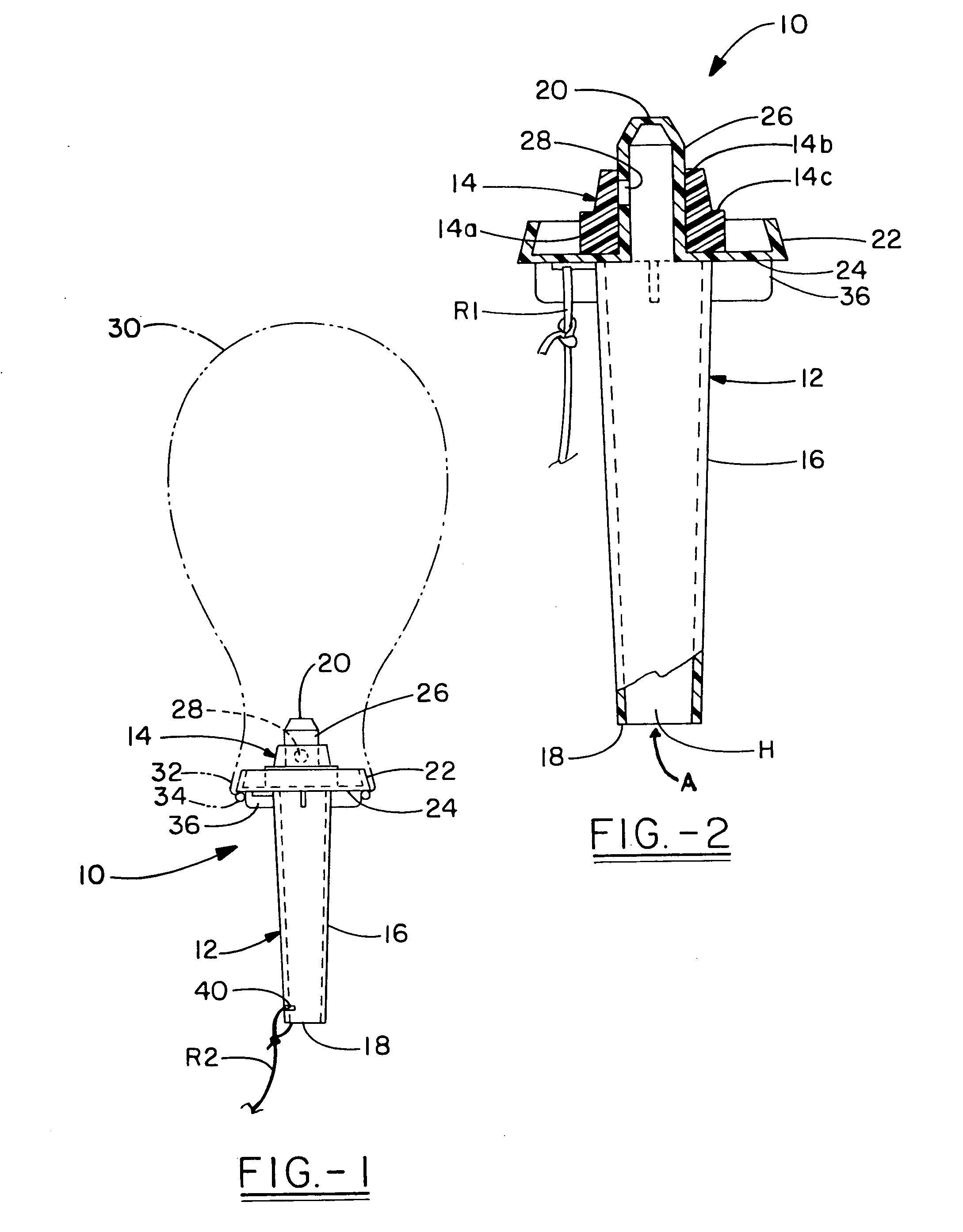 Valve and retainer assembly for latex balloons