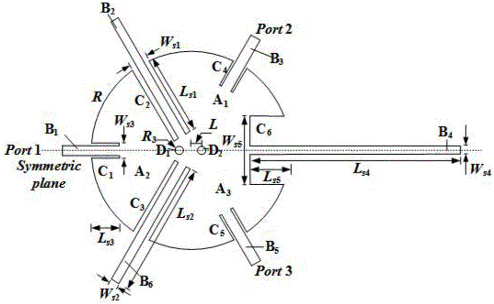 Rectifier circuit with bandpass characteristics and wide input power range