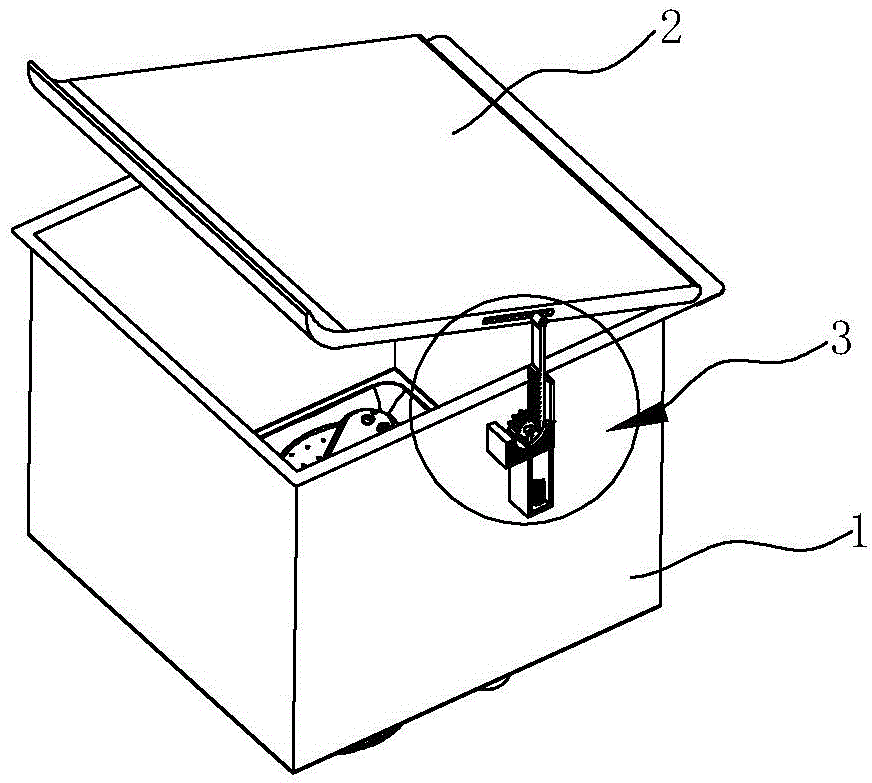 Box structure of water tank type cleaning machine