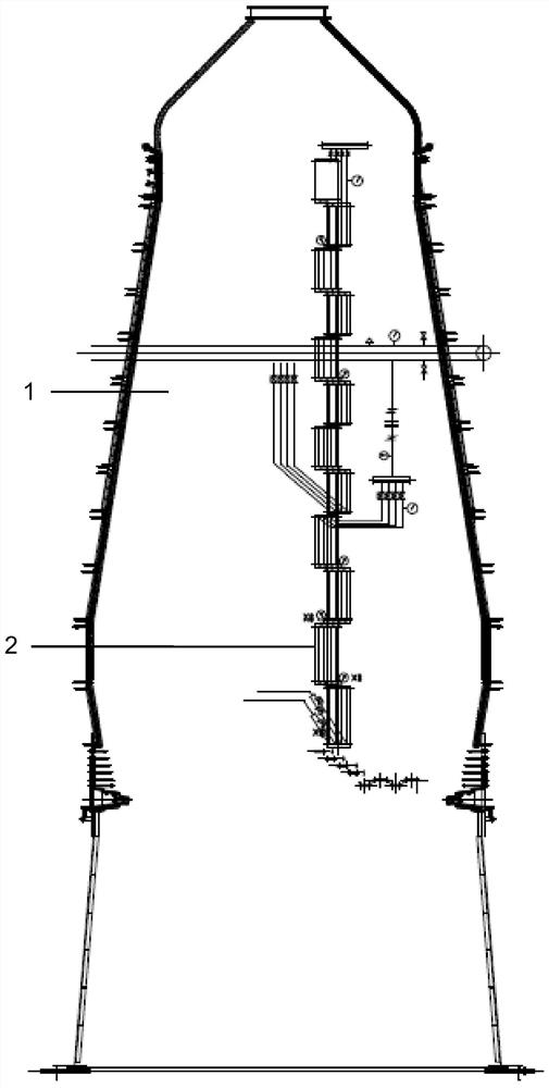 A method for protecting and repairing the furnace skin after the cooling wall of the blast furnace is burned