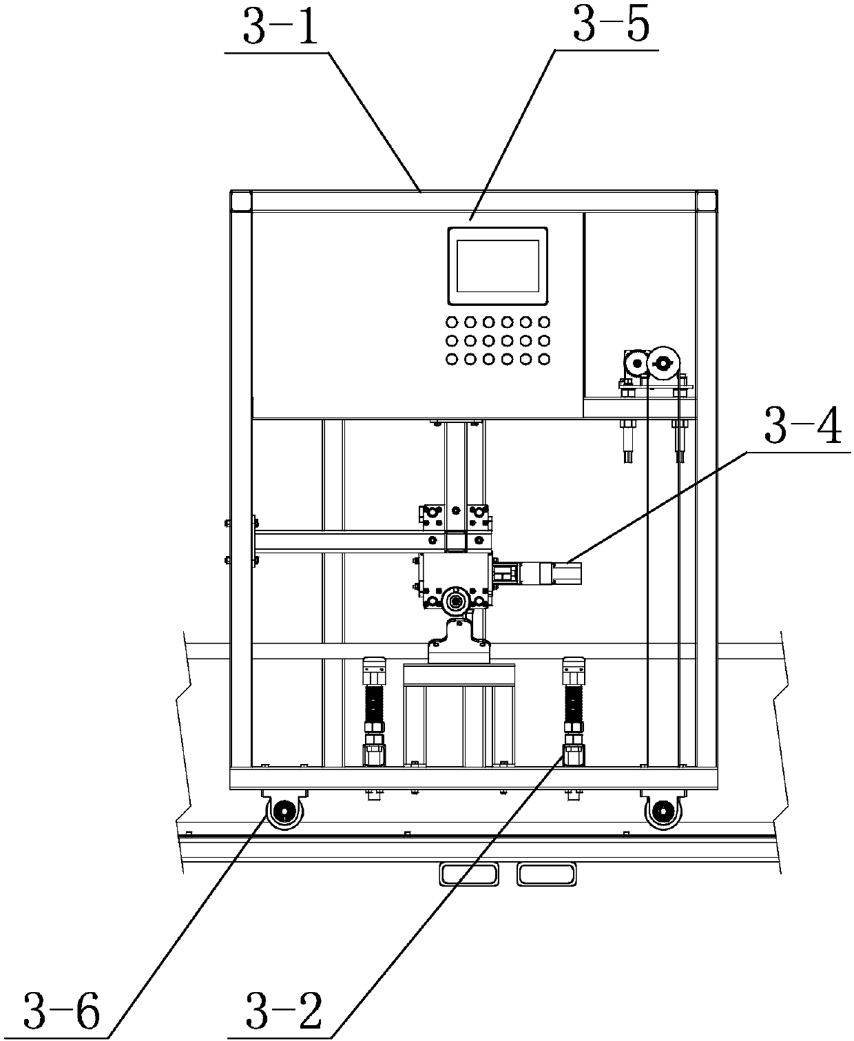 Temperature-controlled water-cooled thin-walled round tube cladding equipment