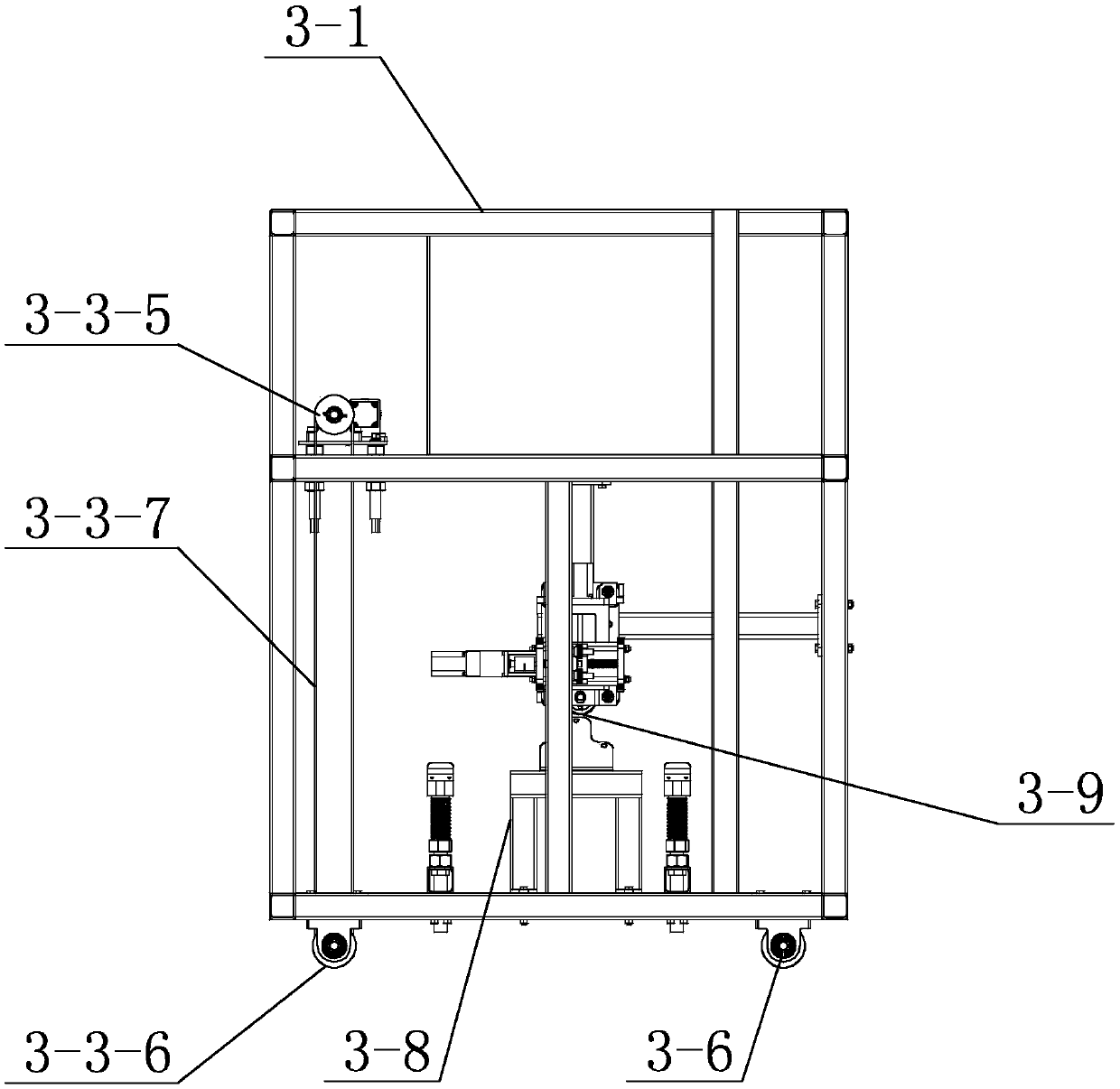 Temperature-controlled water-cooled thin-walled round tube cladding equipment