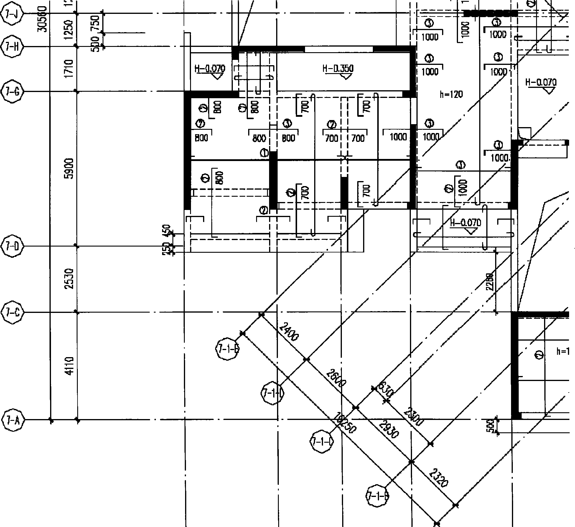 Automatic checking method for dimension line marking error in engineering drawing