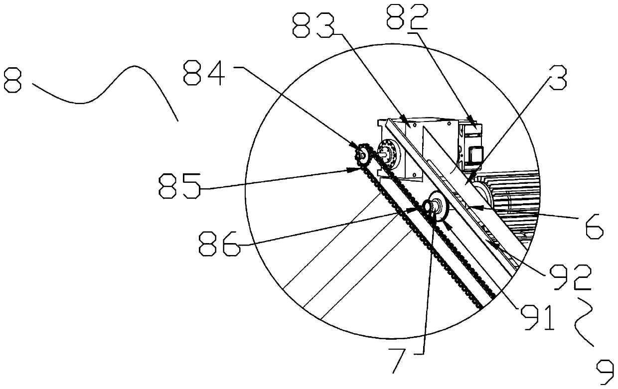 Snow removing device for house solar cell panel