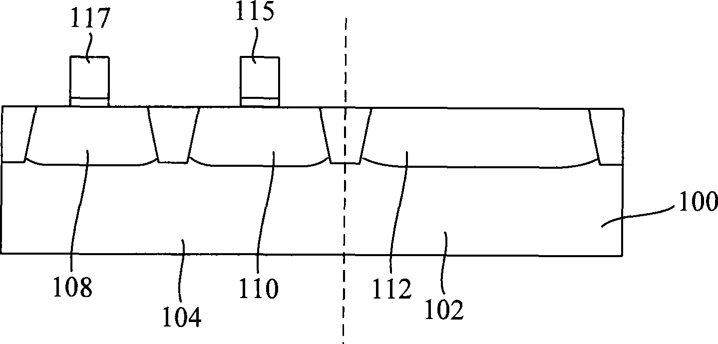 Test construction for light doped drain doping region square resistor and manufacturing method thereof