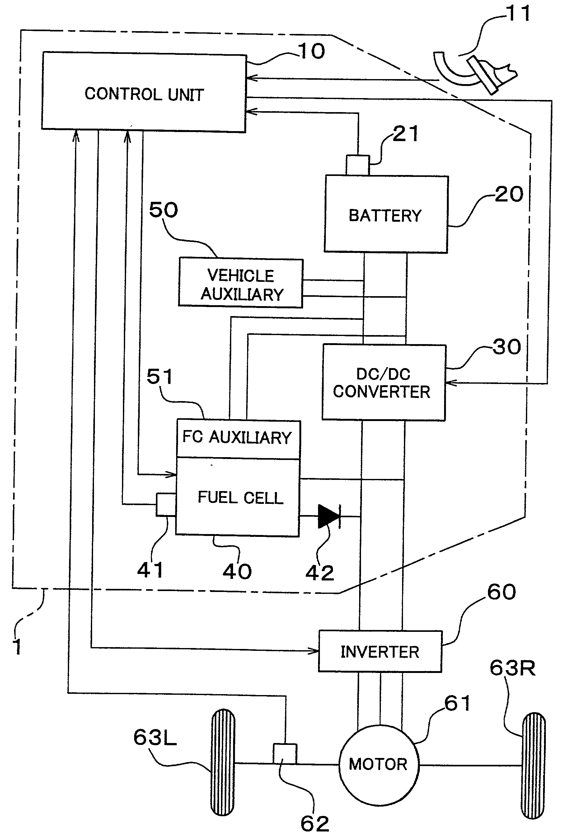 DC power supply using fuel cell