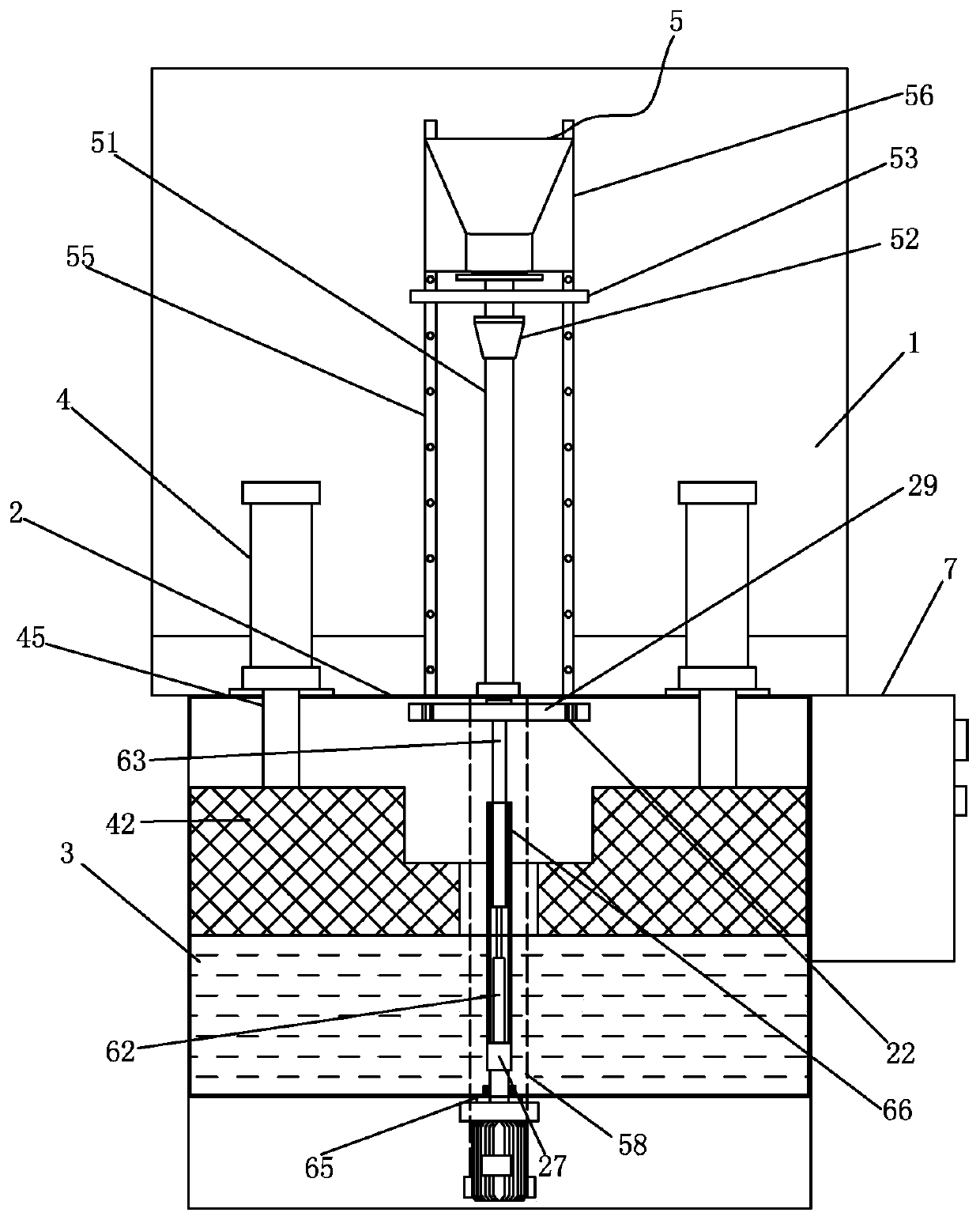 Mechanical component oil dipping and spinning-dry device