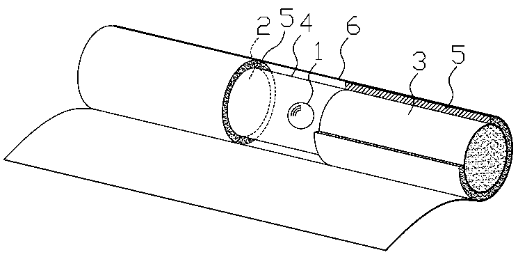 Double-layer visual cavity blasting bead filter stick