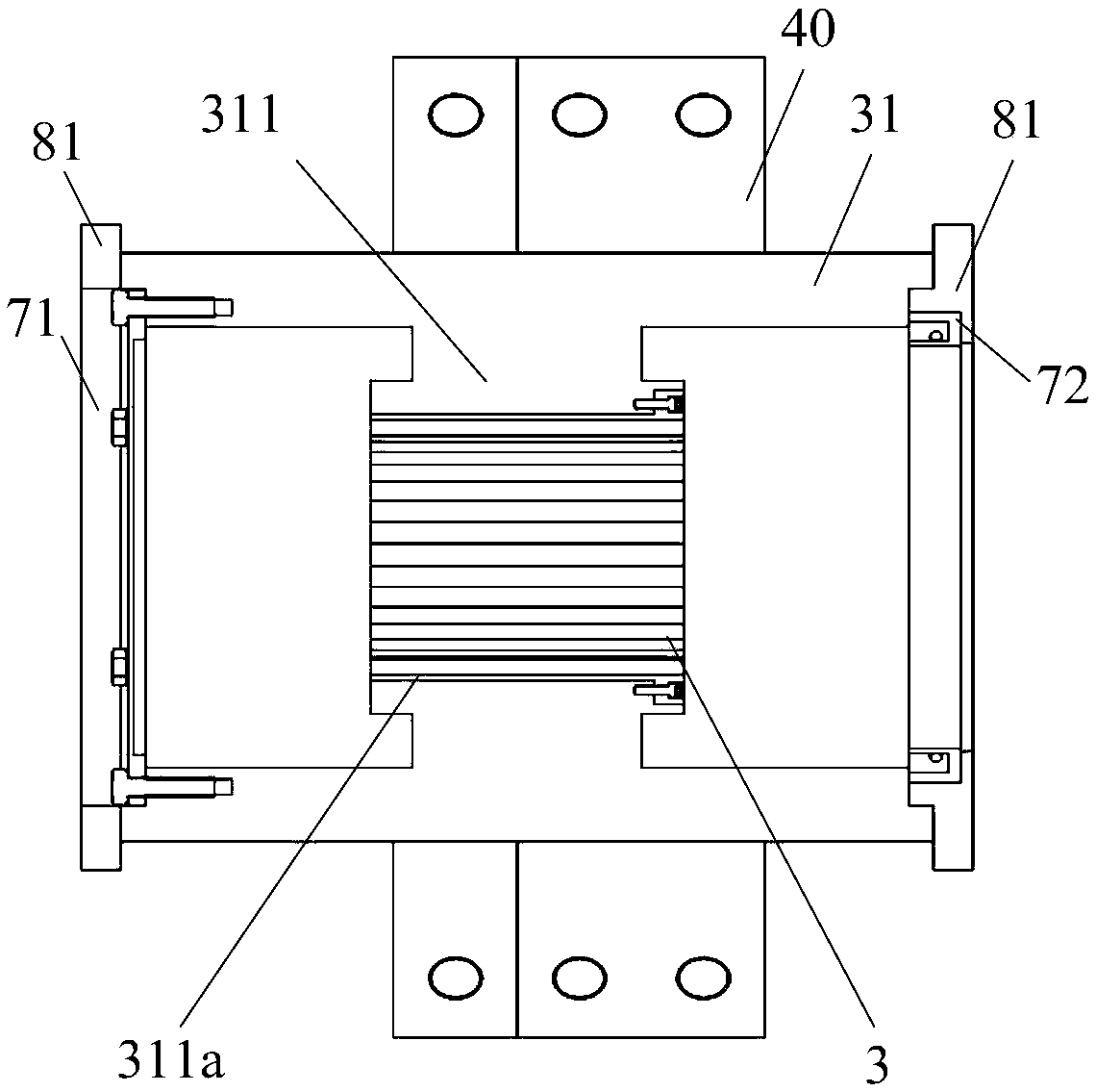 Radial bearing test device