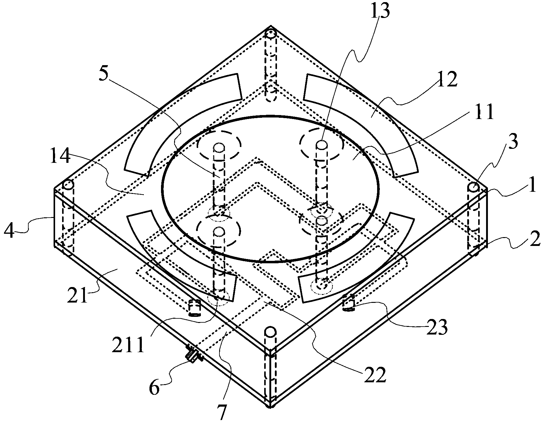 L-waveband broadband circular polarization micro-strip antenna