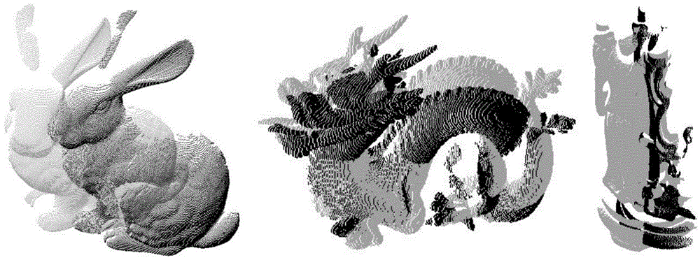 Multi-scale normal feature point cloud registering method