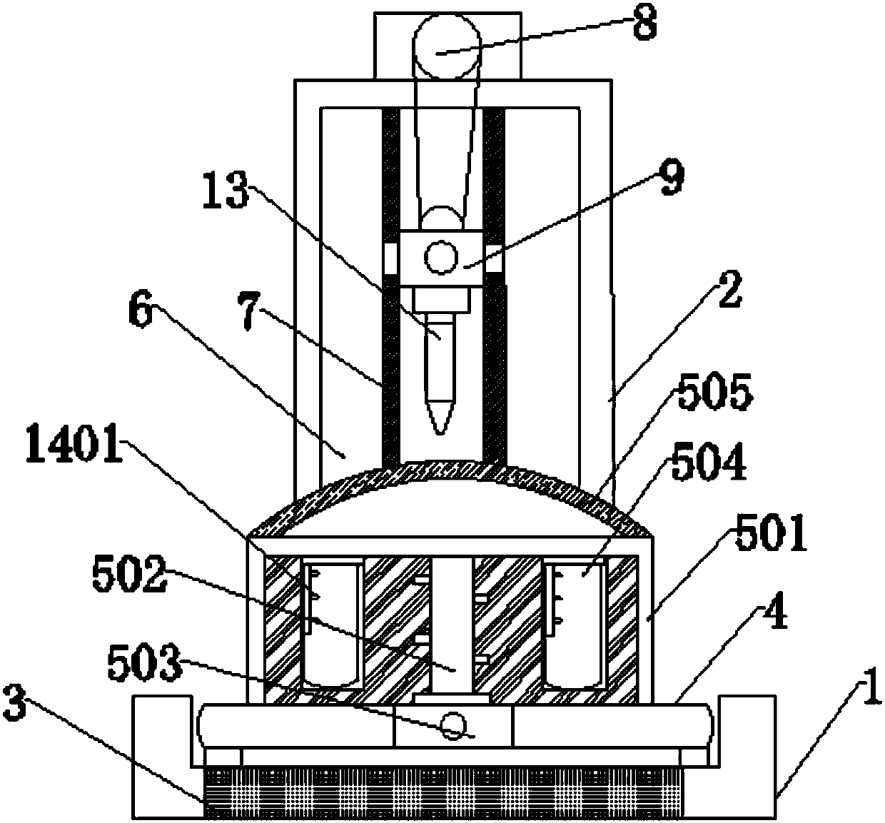 Soil quality detection apparatus based on Internet of Things