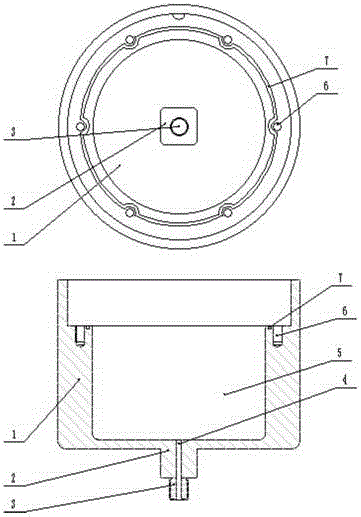 Compound pressure and vacuum gage for displaying different measuring ranges by linear scales