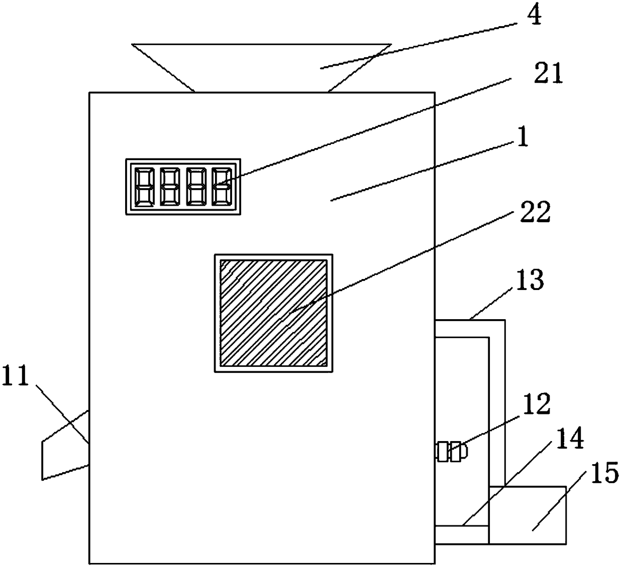 Mineral water bottle recovery crushing and cleaning device