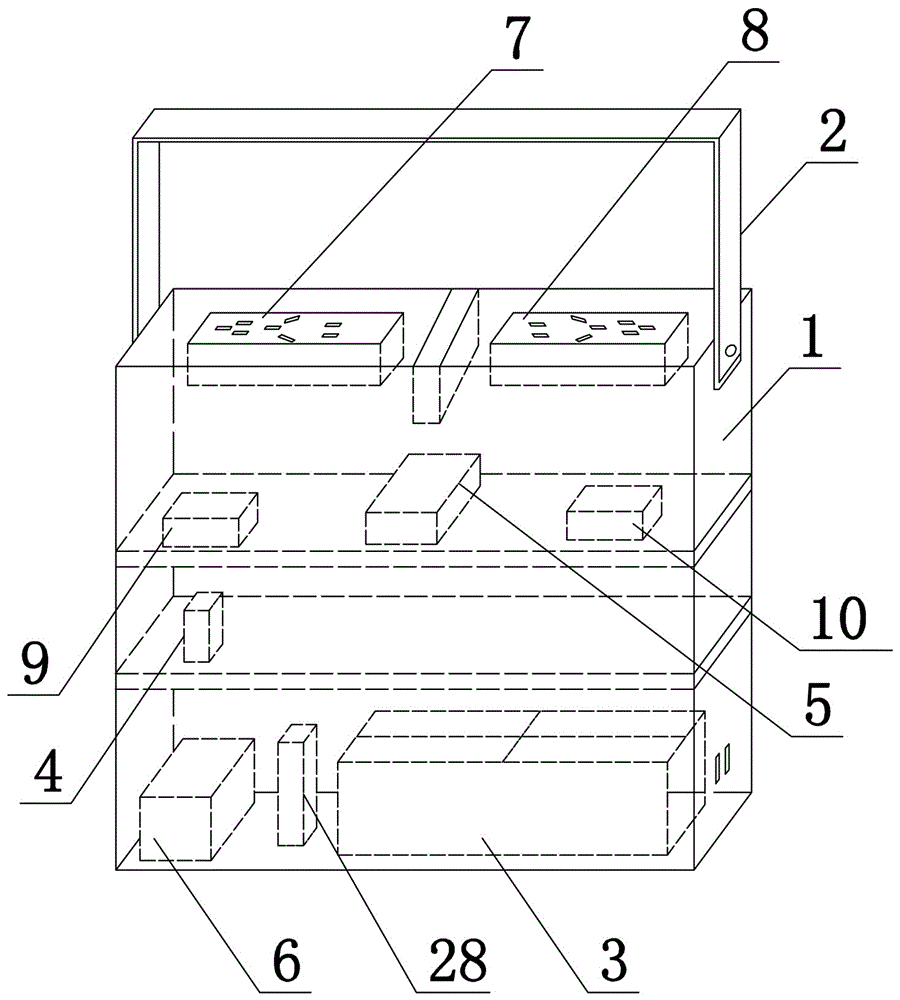 Portable experimental power source device