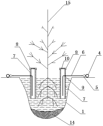 Afforestation drip irrigation system and afforestation method for gobi desert regions