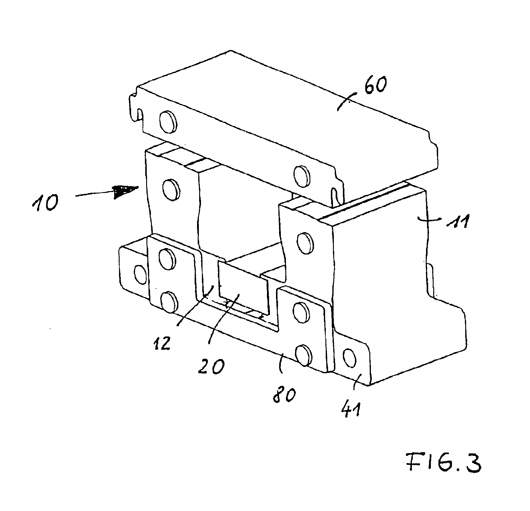 Electromagnet system for a switch