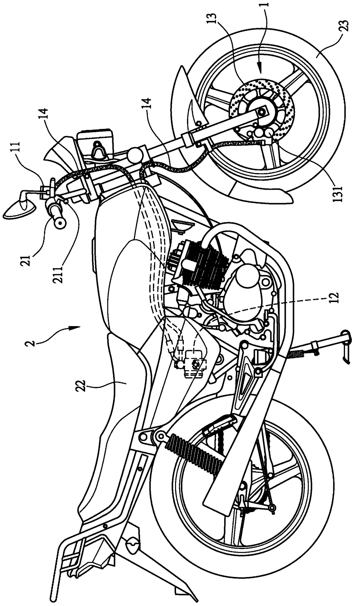 Control Unit Structure of Motorcycle Anti-skid Braking System