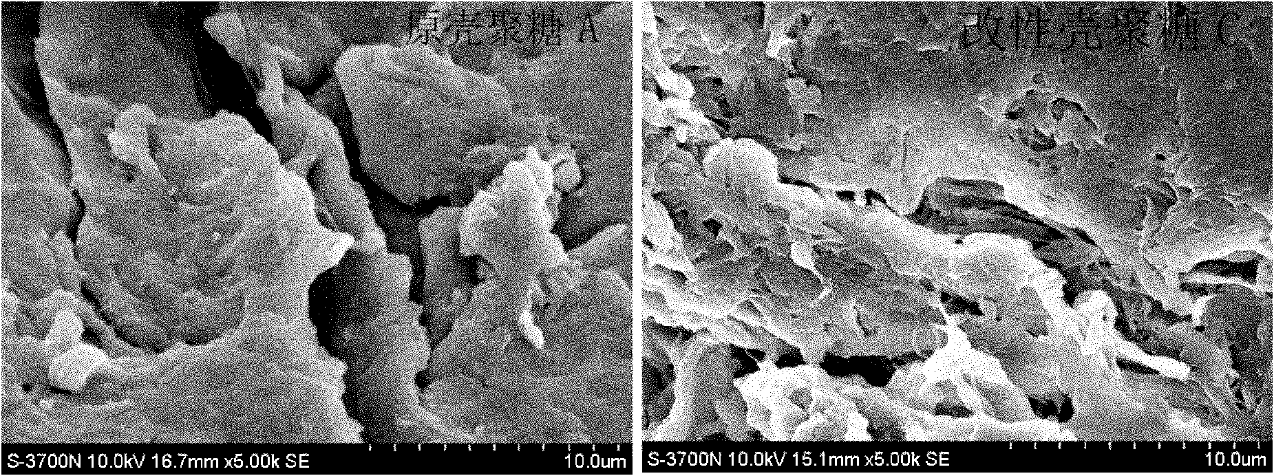 Modified chitosan material capable of absorbing heavy metal ions and preparation method thereof