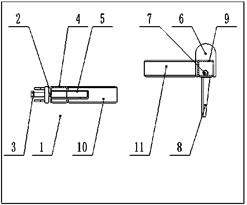 Auxiliary forming device of automobile side guardrail supporting ribs