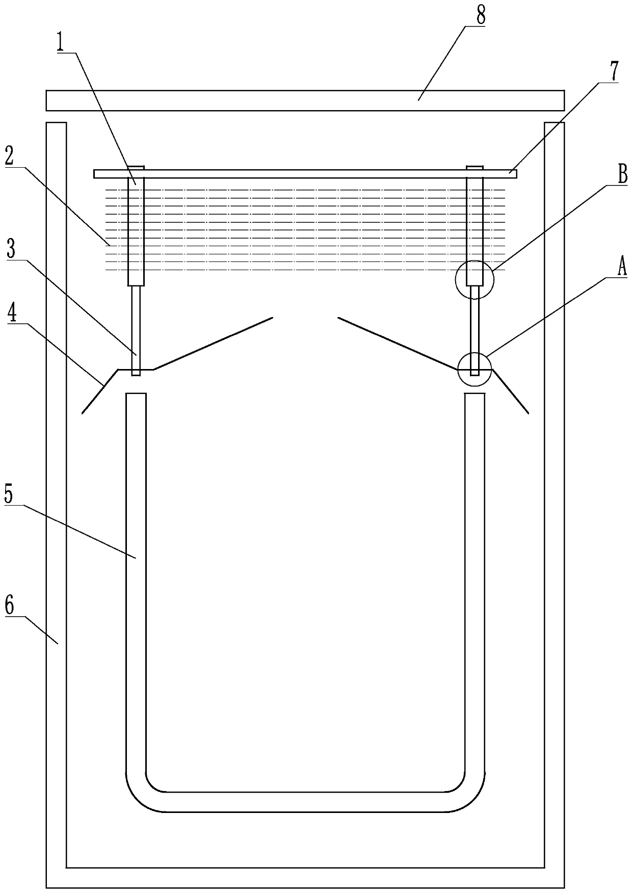 Suspended crucible cover with height capable of being adjusted in real time for growth of sapphire single crystal by KY method and KY-method sapphire single crystal growth device