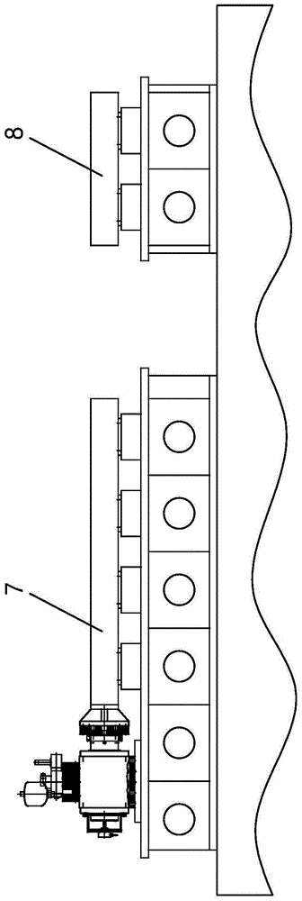 A jump-connected double-table horizontal hydraulic vibrating table