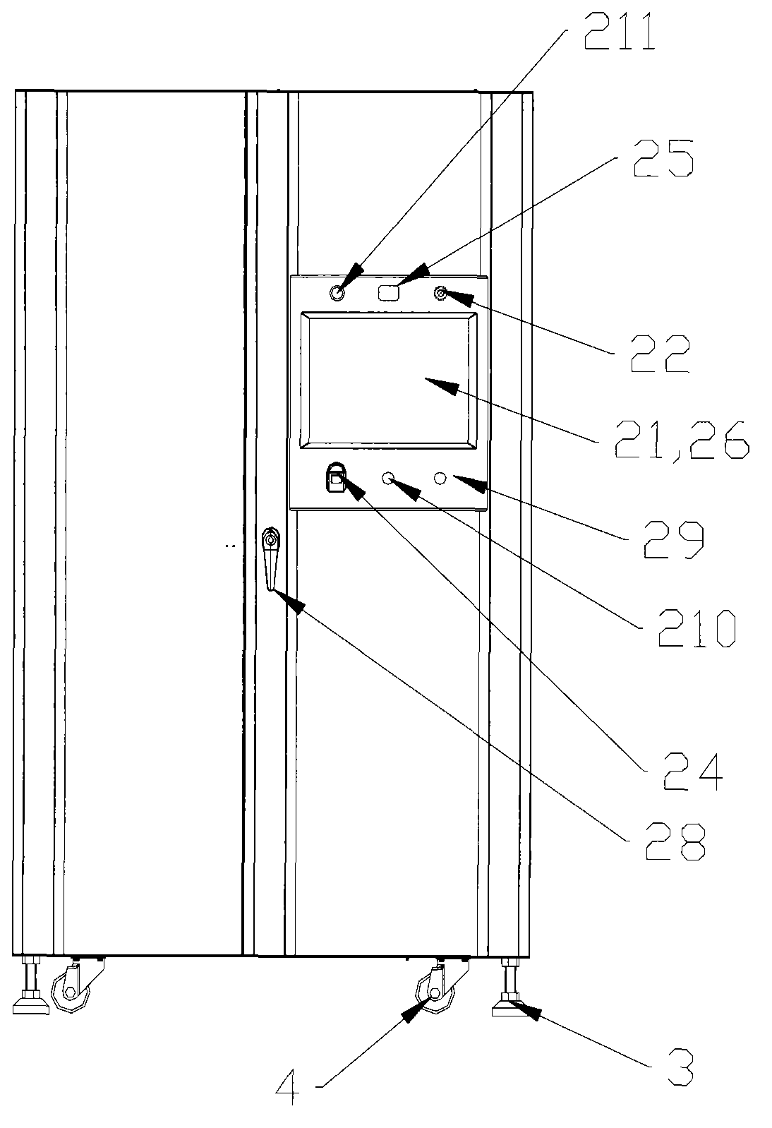 Bullet cabinet with remote monitor function and remote monitor method of bullet cabinet