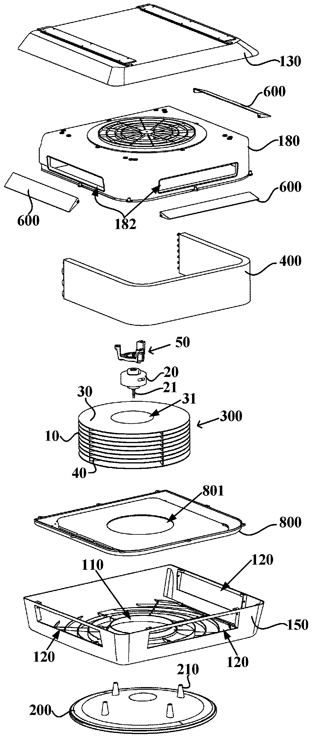 Ceiling-type air conditioner indoor unit