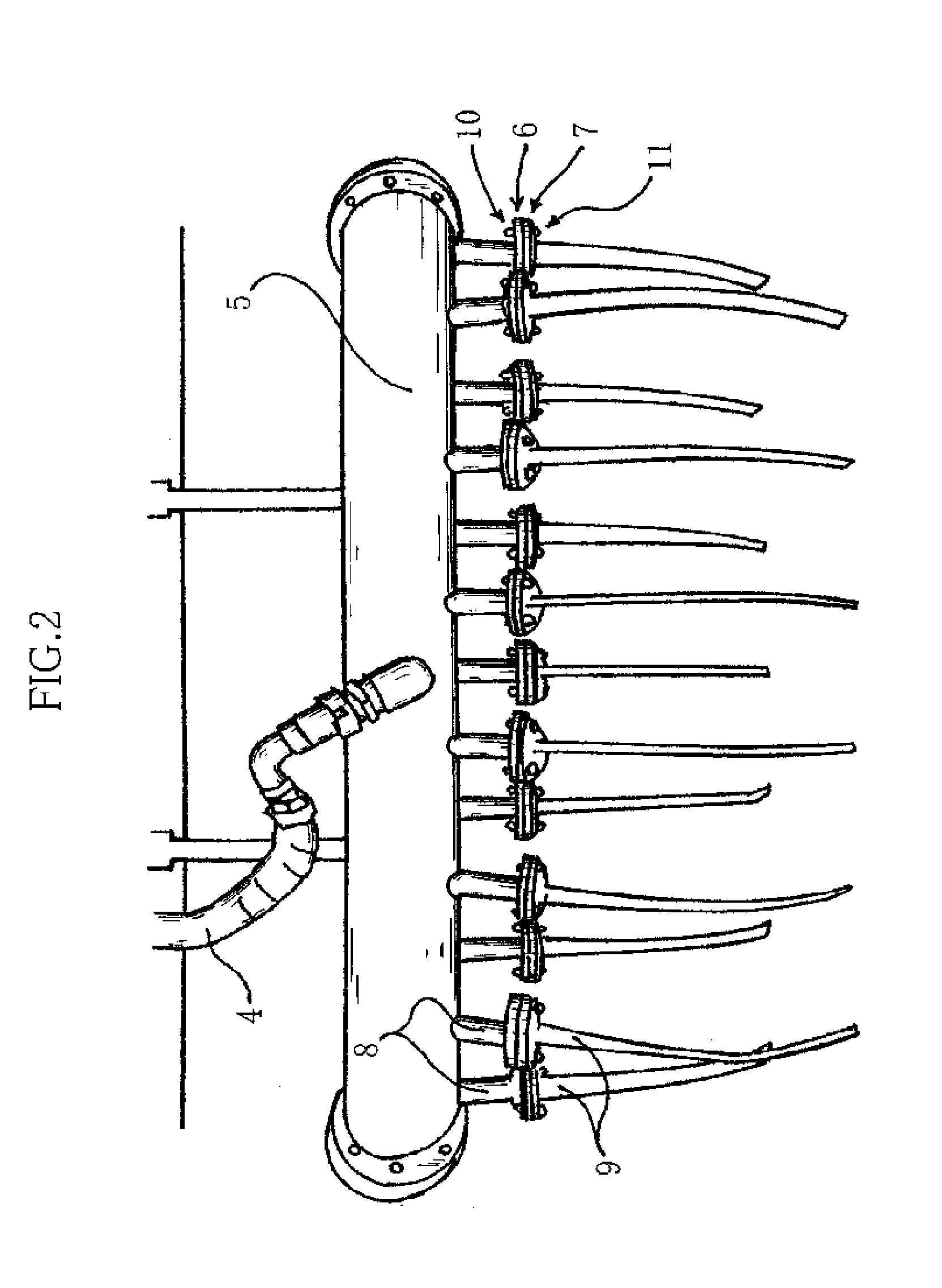 Soil pasteurizing apparatus and method using exhaust gas