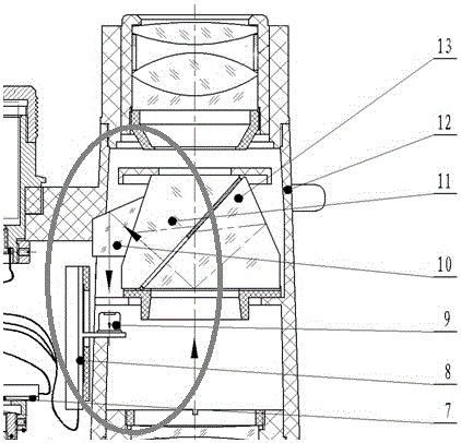 Rotary shaft type double-cylinder distance-measuring telescope