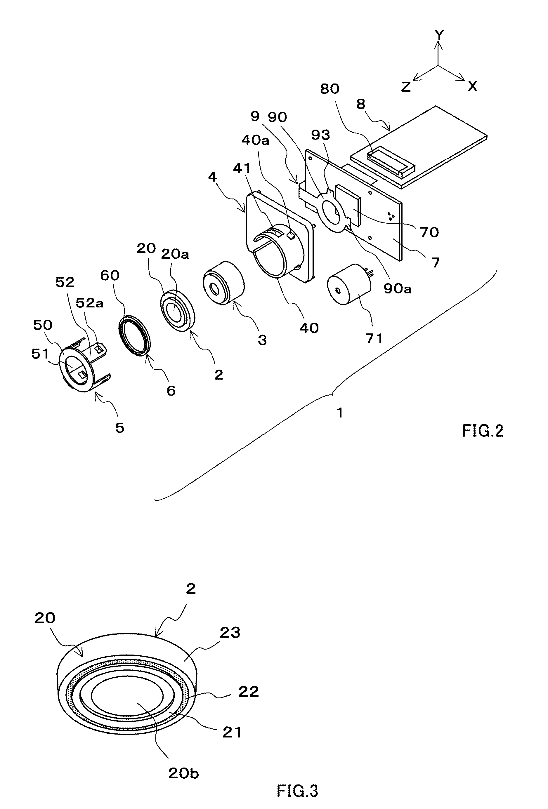 Optical assembly and optical-information-reading device