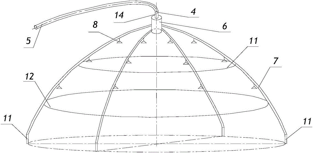 Crisscross water mist fire shield system