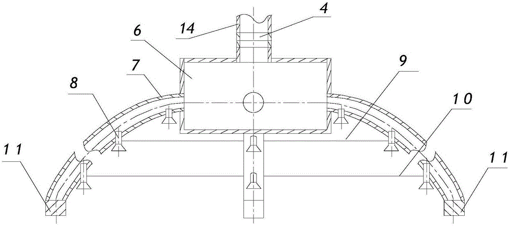 Crisscross water mist fire shield system