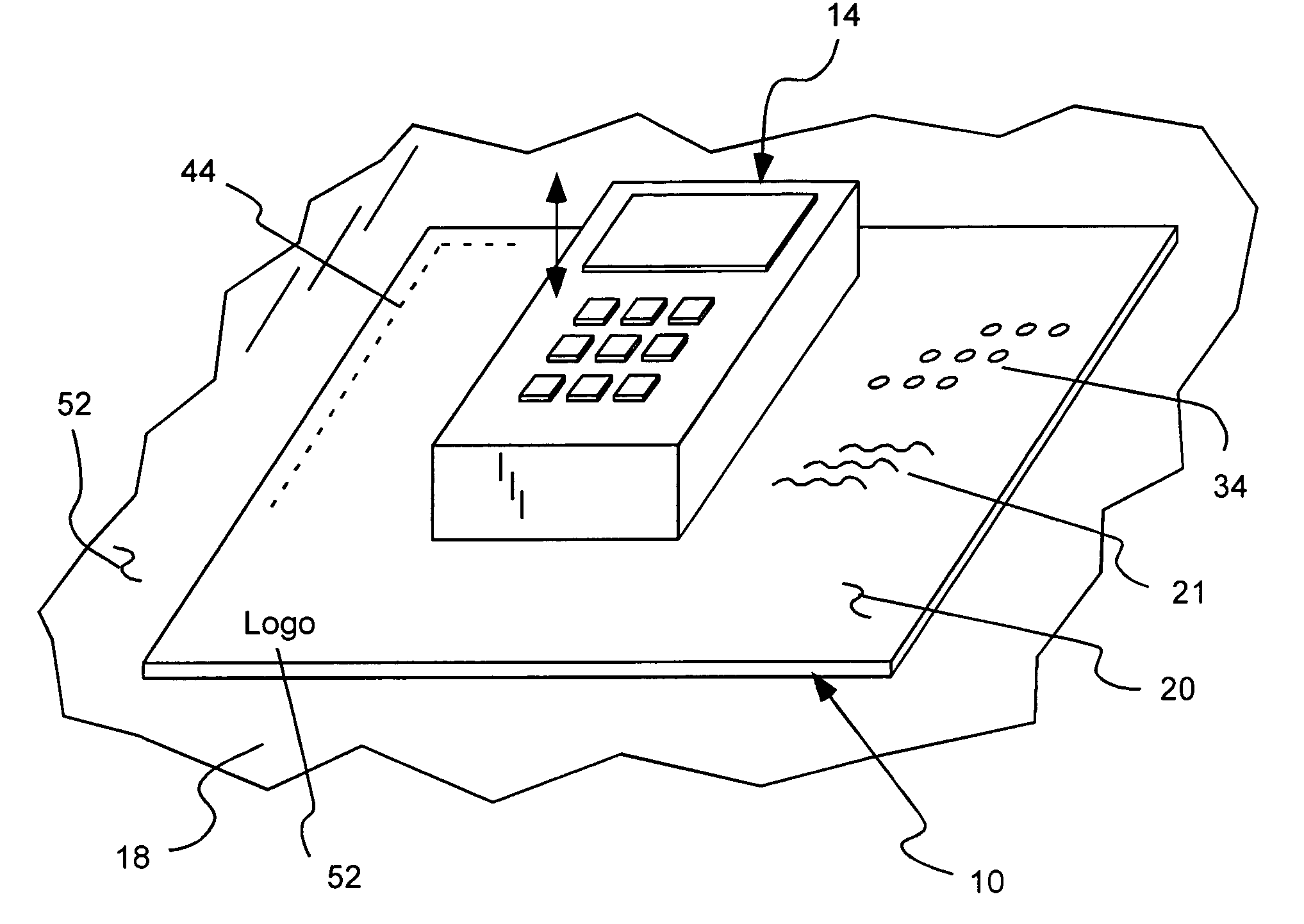 Frictional holding pad