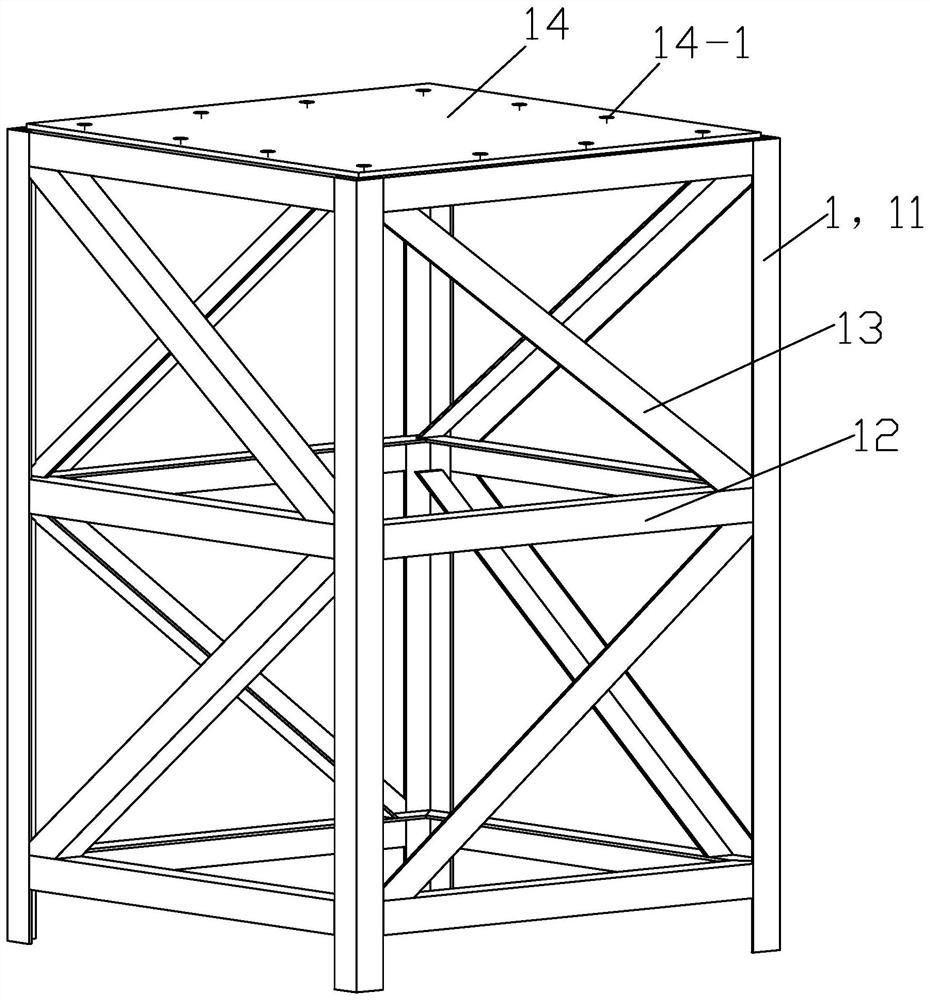 Construction method of section steel column support frame for frame column of super high-rise building