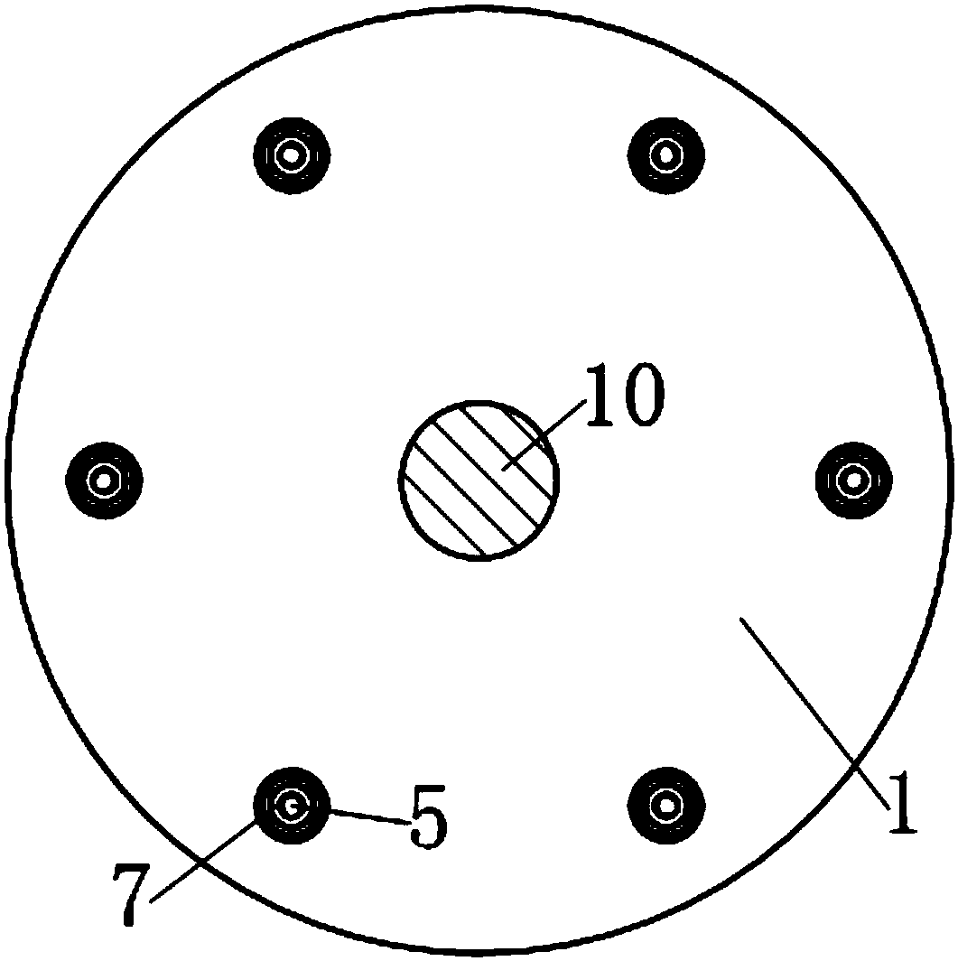 A rod-guided disc spring damper