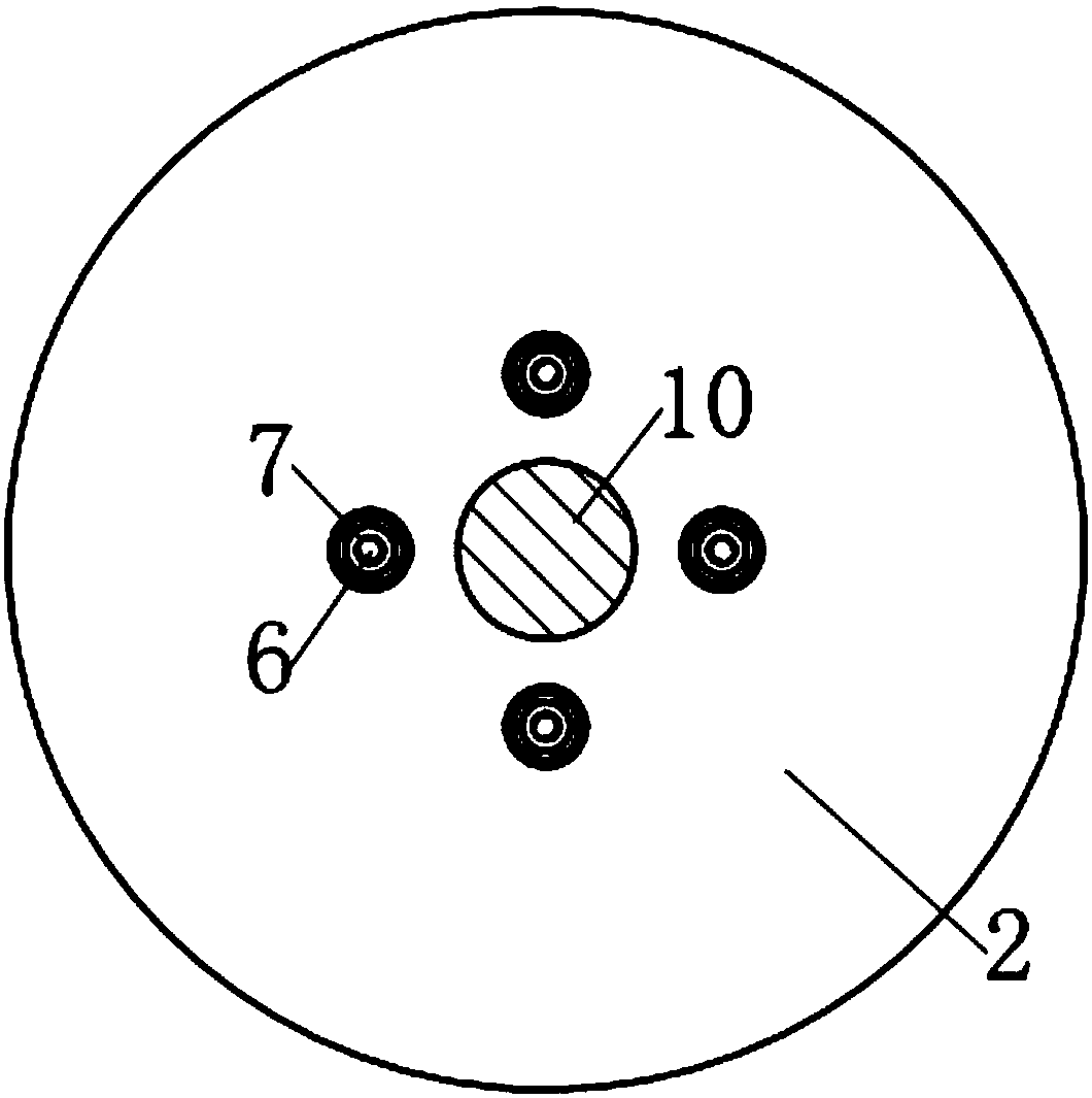 A rod-guided disc spring damper