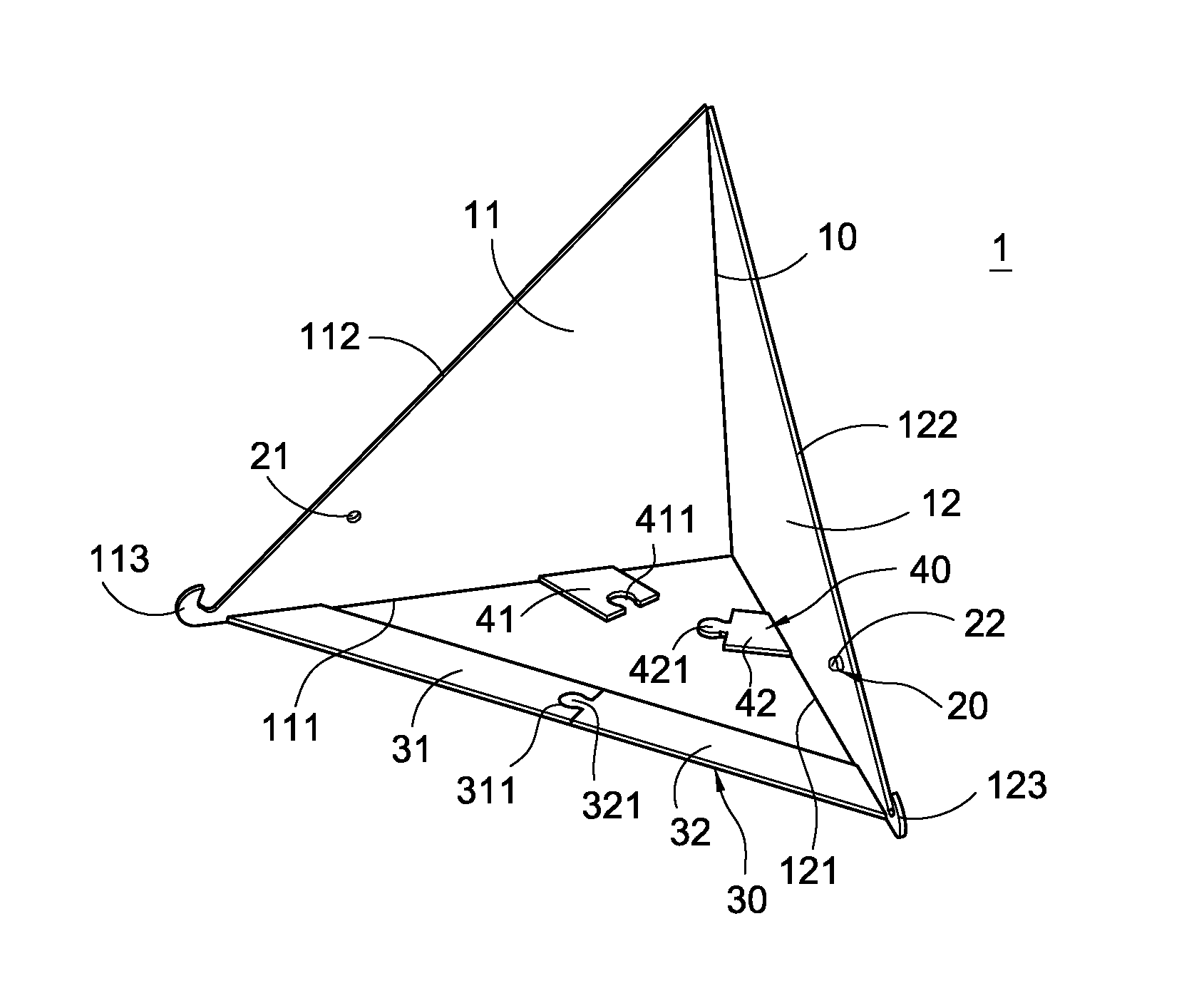 One-piece support stand